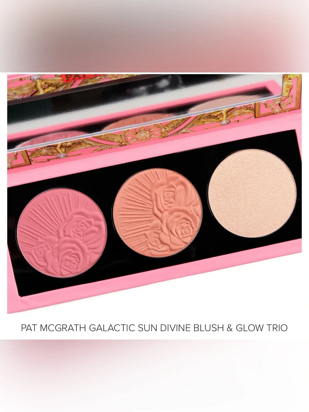 Pat McGrath Labs Divine Blush + Glow Trio Galactic Sun Blush & Highlighter New!!
